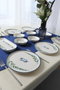 Hermia Set de Desayuno de 12 piezas en Azul, Verde y Blanco